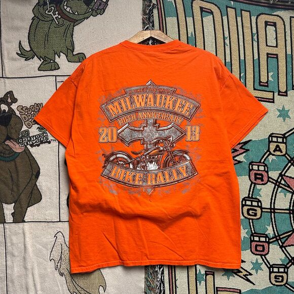 Y2k Style Dayton Beach Bike Week 82nd Motorcycle Skull Shirt - Picture 5 of 6